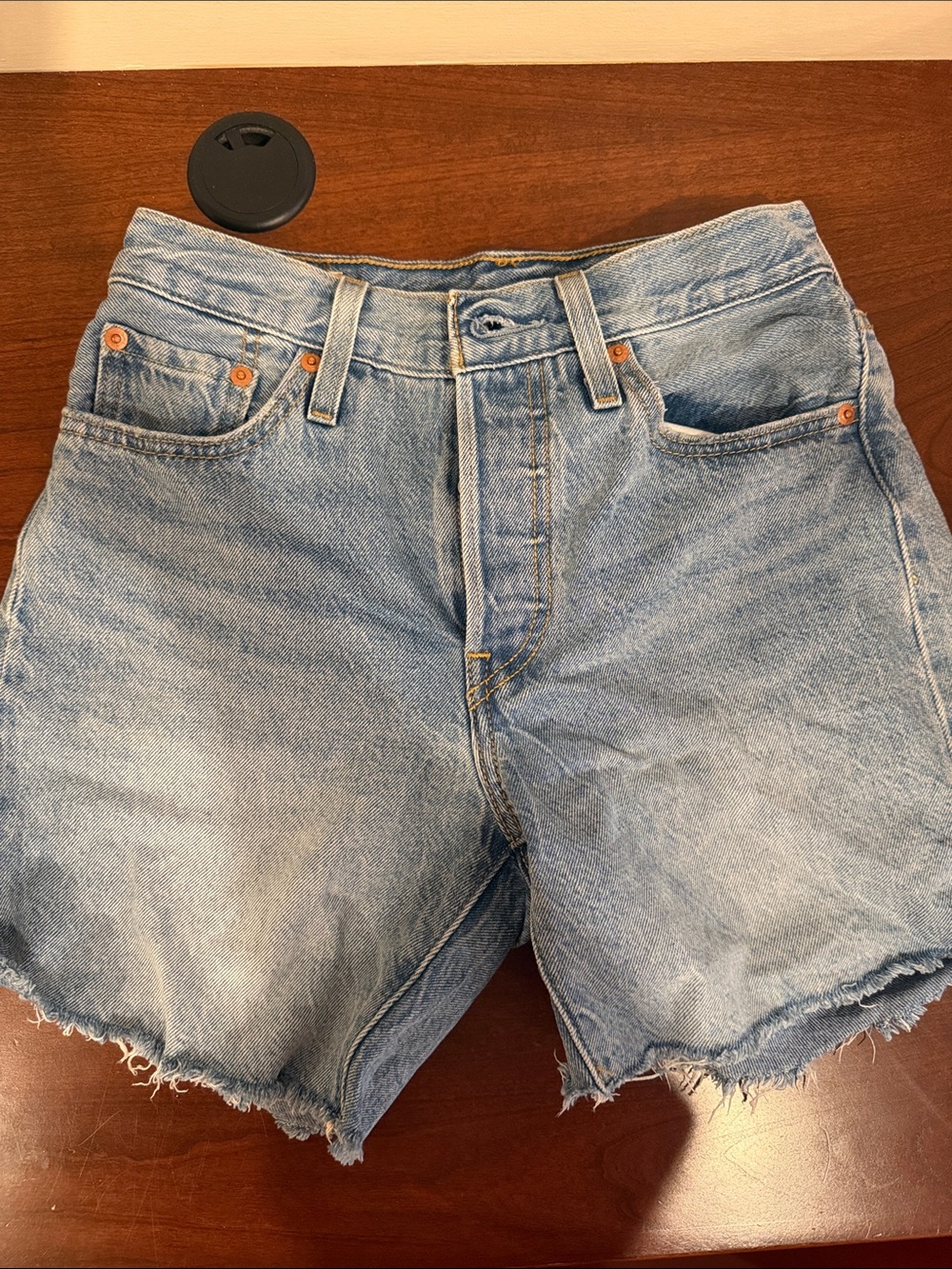 Levi's Light Blue Denim Cutoff Shorts - Women's